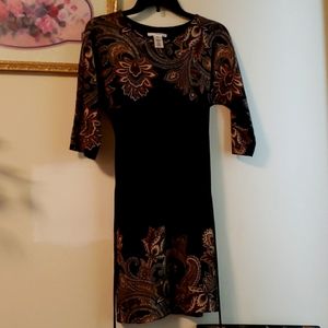 Light sweater dress mid length sleeves